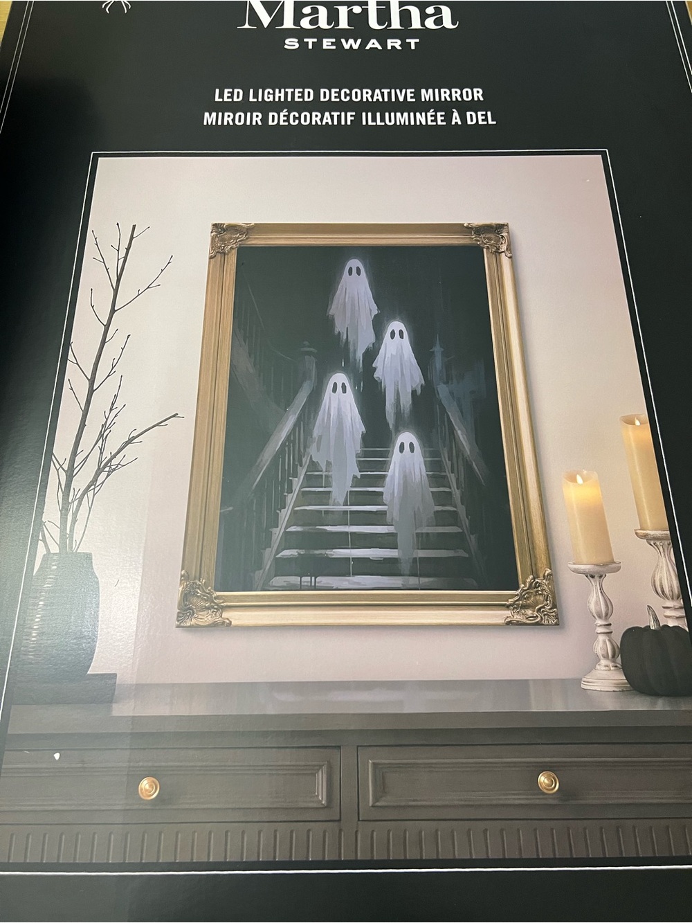 Martha Stewart Halloween Ghost Mirror